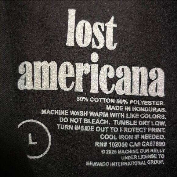 Machine Gun Kelly Lost Americana Album Route 66 Pop Hoodie L - Picture 4 of 4